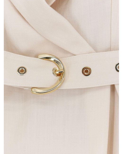 Pinko White Dress Amandine Viscose