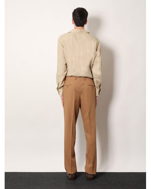 Lardini Natural Palu Pure Virgin Wool Trousers for men