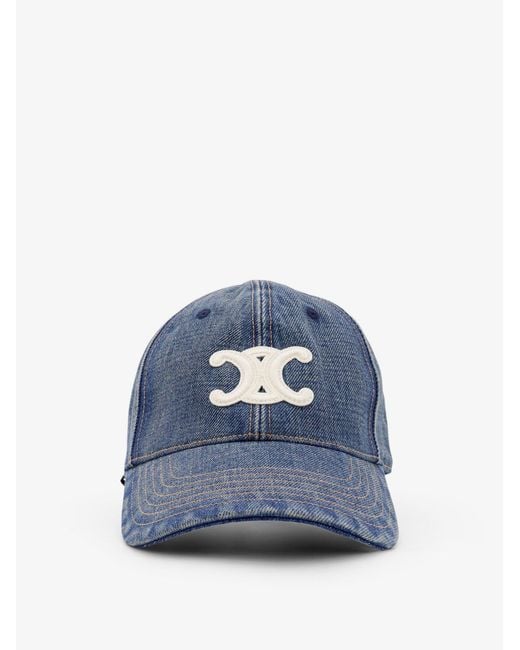 Céline Blue Triomphe Denim Hat for men