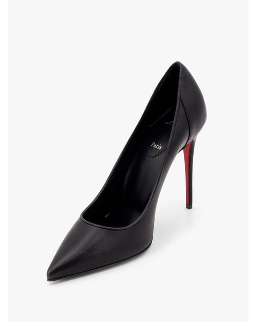 Christian Louboutin Black Sporty Kate Leather Décolleté