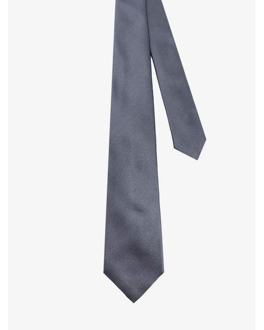 Kiton Blue Silk Tie for men