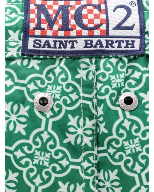 Mc2 Saint Barth Green Swim Trunk for men