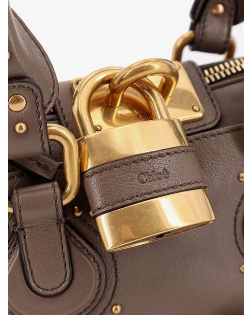 Chloé Brown Paddington Leather Shoulder Bag