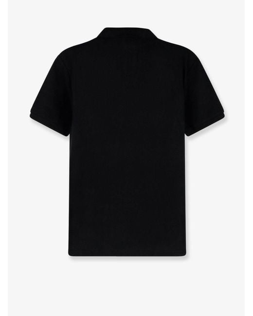 Polo Ralph Lauren Black Cotton Polo Shirt With Embroidered Logo for men