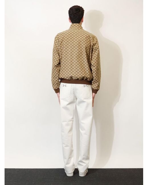 Gucci Natural Gg Fabric Jacket for men