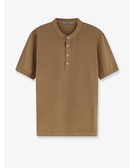Corneliani Brown Cotton T-Shirt for men