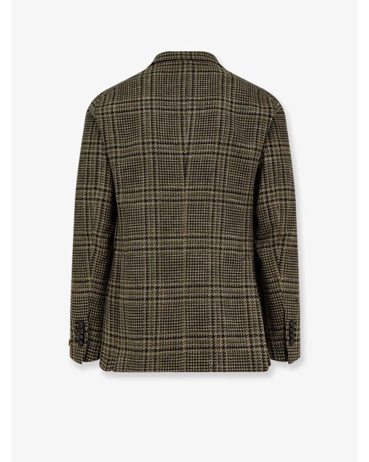 Tagliatore Green Wool Blend Blazer for men