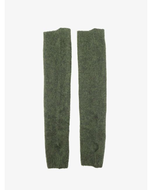 Nude Green Sweater With Detachable Sleeves