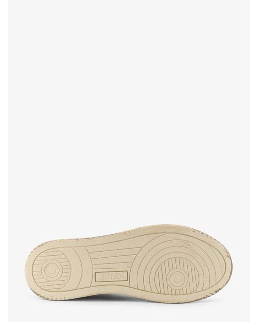 Autry Natural Super Vintage Low-Top Leather Sneakers