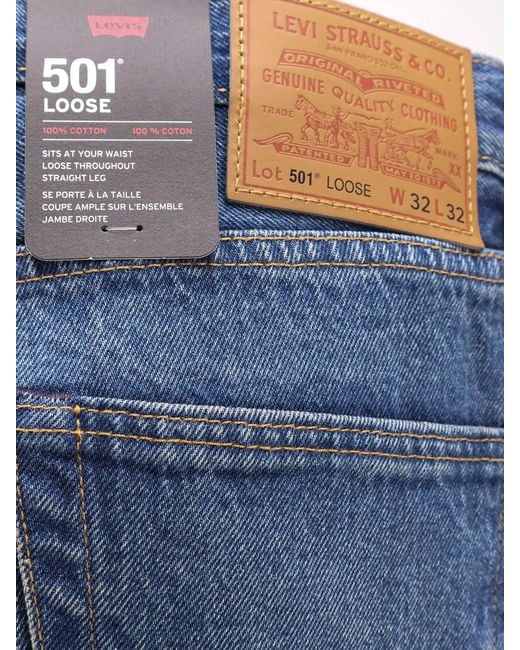 Levi's Blue Levis Jeans Cotone for men