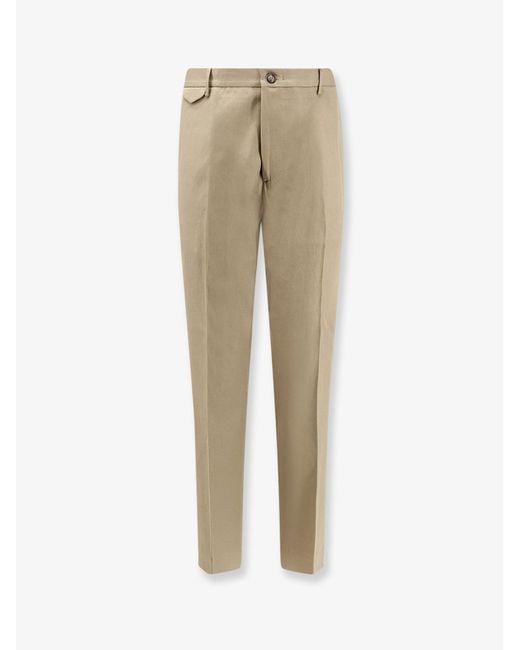 NUGNES 1920 Natural Cava Cotton And Linen Trousers for men