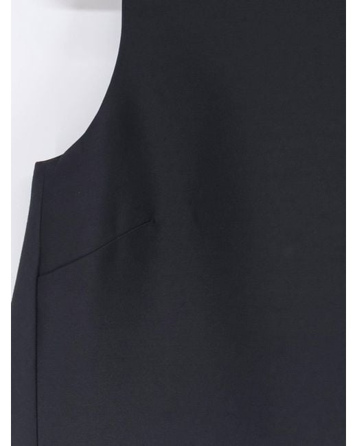 Balenciaga Blue A-Line Silk Mini Dress