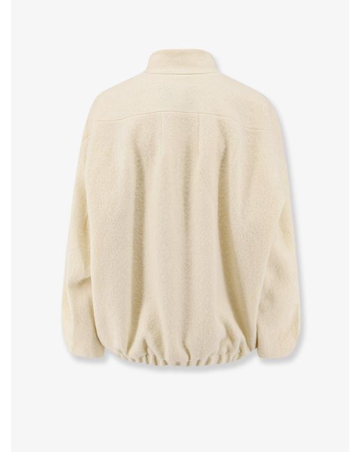 Hevò White Porto Selvaggio Virgin Wool Jacket