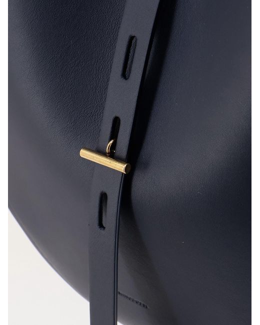 MINOBOSSI White Lizzie Leather Shoulder Bag