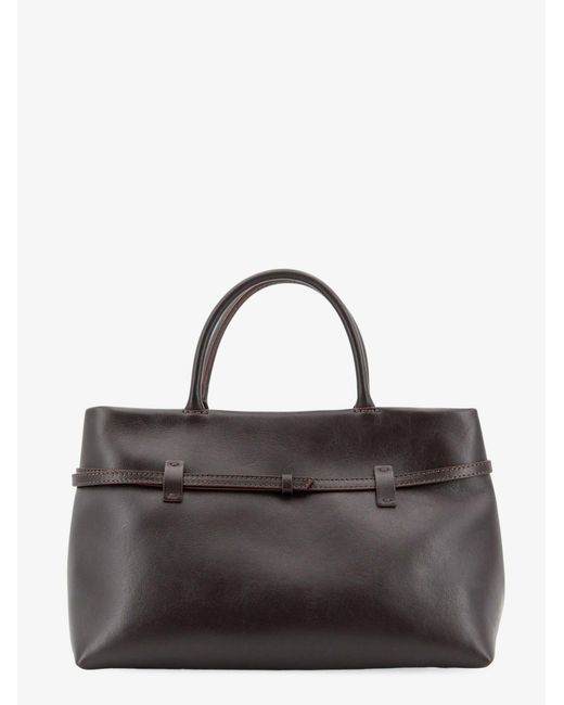 MANU Atelier Brown Le Cambon 35 Leather Handbag