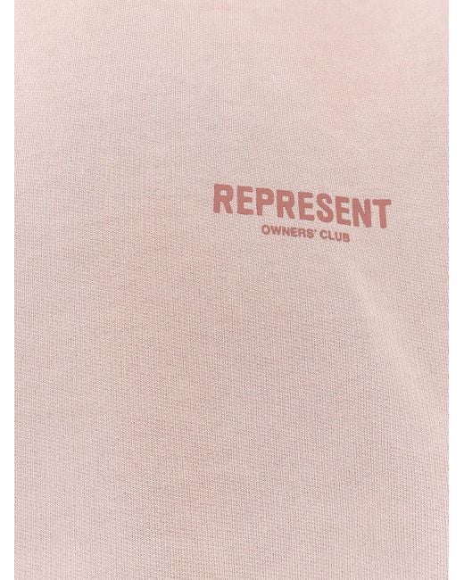 Represent Pink Owners Club Cotton Hoodie for men