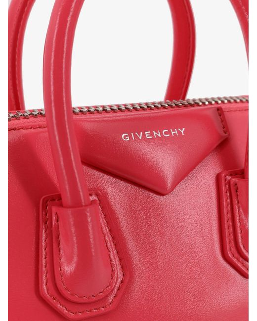 Givenchy Red Antigona Mini Leather Crossbody Bag