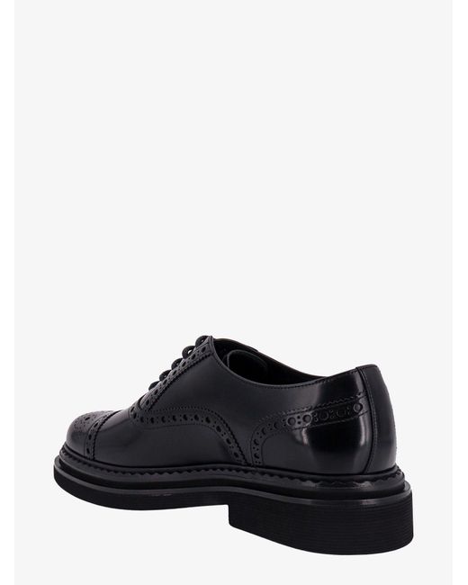 Dolce & Gabbana White Lace-up Shoe for men