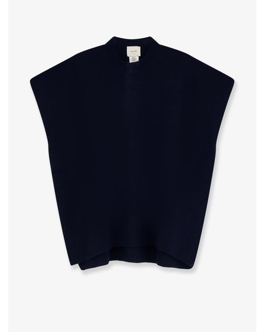 Alysi Blue Merino Wool And Cashmere Blend Sweater