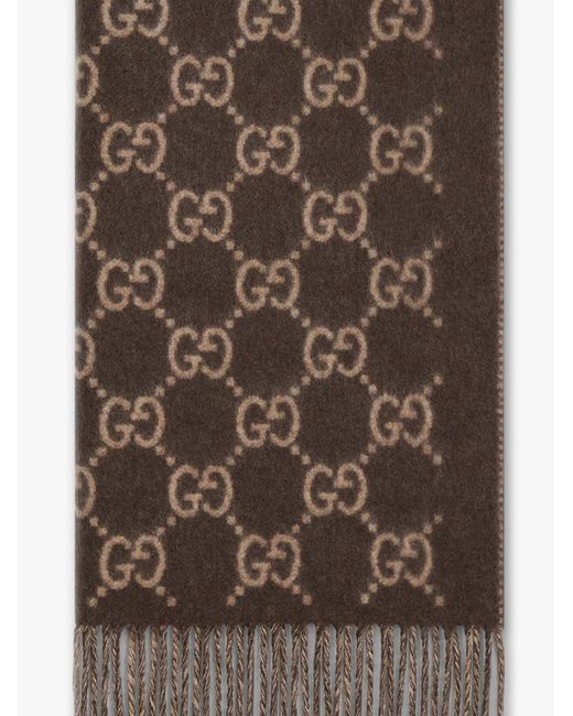 Sciarpa Gg di Gucci in Brown da Uomo
