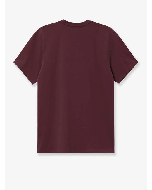 Carhartt Purple American Script Organic Cotton T-Shirt for men