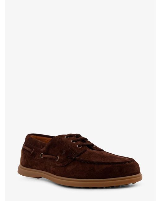 Tod's Brown Satin Trousers for men
