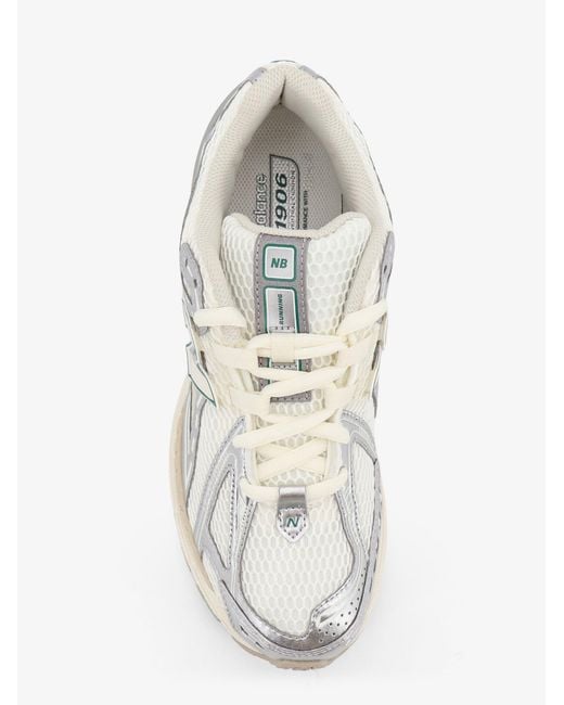 New Balance White 1906 Mesh Sneakers With Side Logo