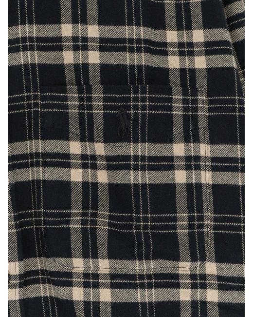 Polo Ralph Lauren Black Performance Custom Fit Shirt for men
