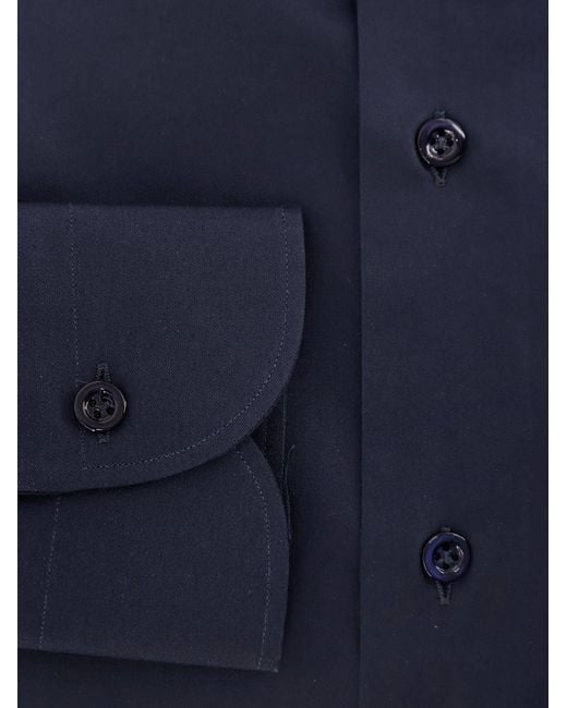 NUGNES 1920 Blue Cotton Shirt for men