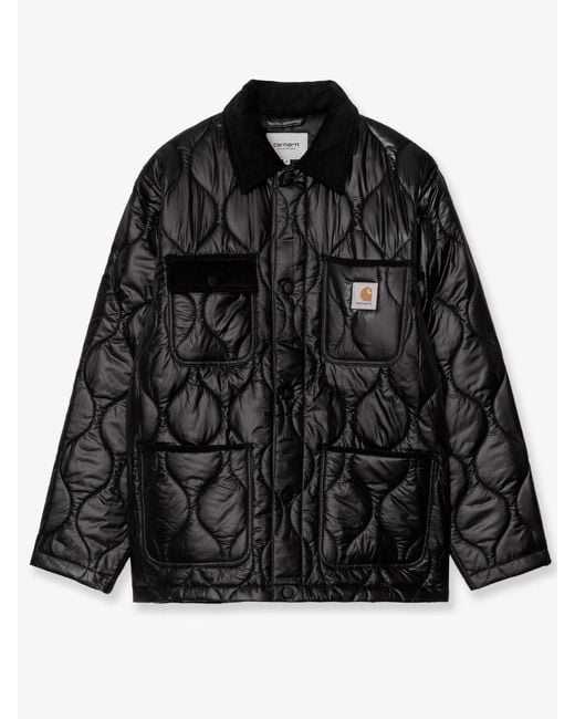 Carhartt Black Oscar Chore Liner Quilted Nylon Jacket for men