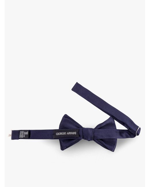 Giorgio Armani Blue Silk Bow Tie for men
