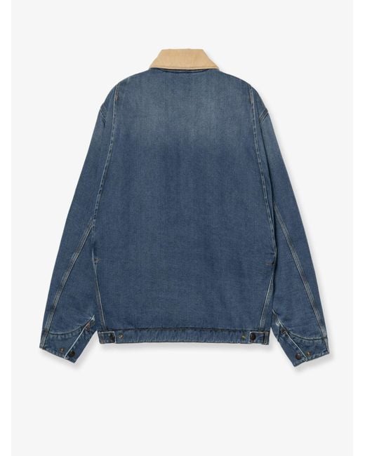 Carhartt Blue Og Detroit Organic Canvas Jacket for men