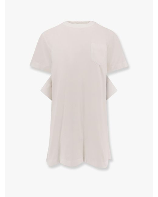 Sacai White Dress