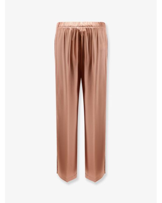 Semicouture Pink Satin Trousers