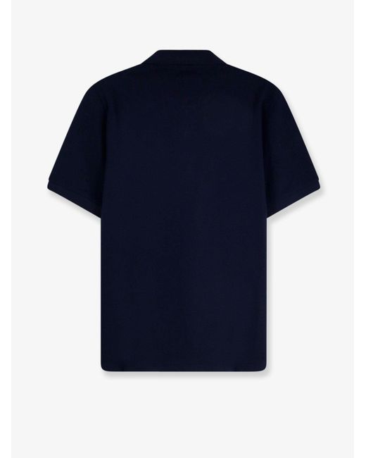 Fendi Blue Cotton Polo Shirt for men