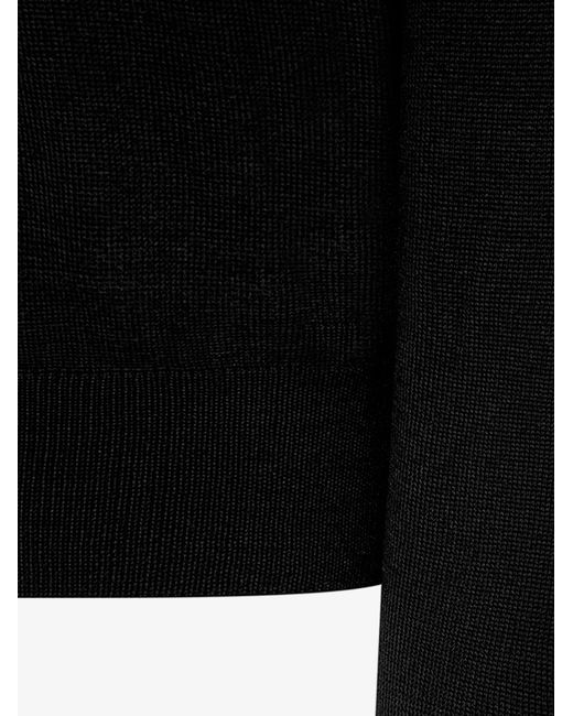 Alpha Studio Black Wool Sweater for men