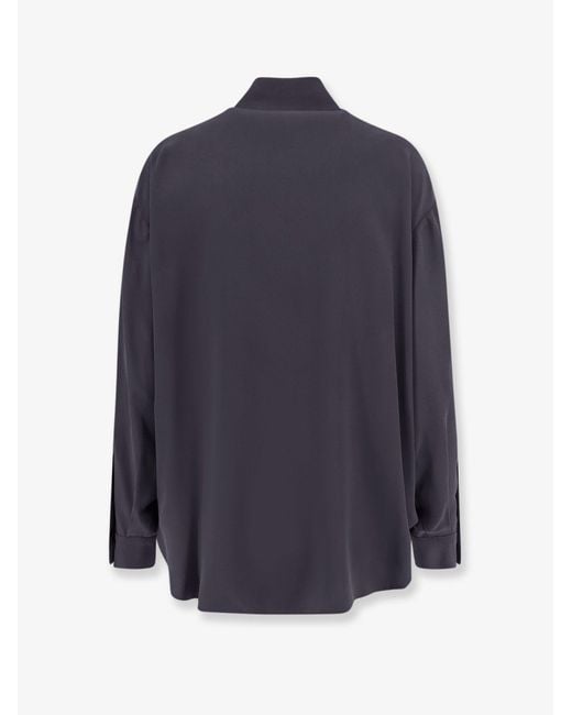 Alysi Blue Silk Shirt