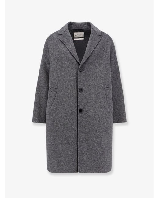 Amaranto Gray Outdoor Wool Coat