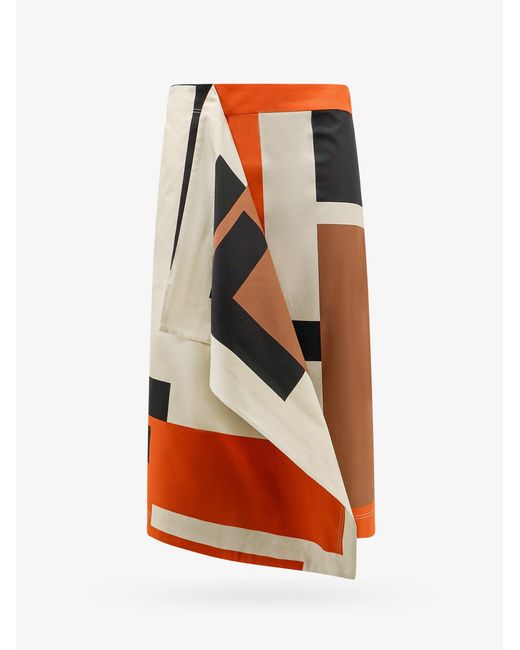 Fendi Orange Skirt