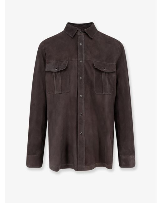 Camicia di DFOUR® in Brown da Uomo