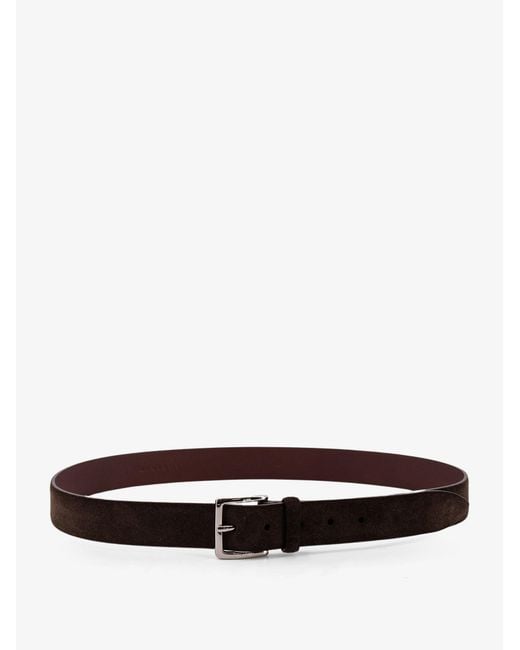 Orciani White Suede Belt for men