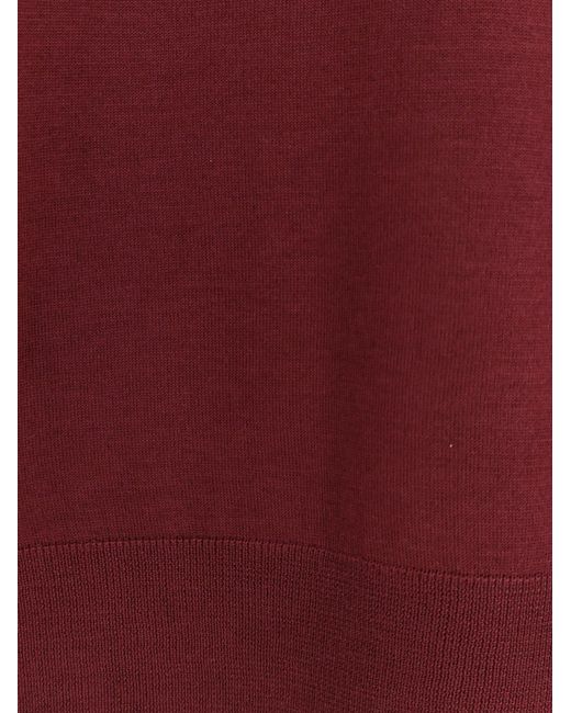 Bramani Cashmere Red Wool Sweater for men