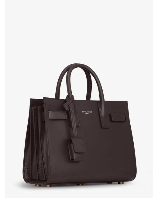 Saint Laurent Black Sac De Jour Nano Leather Shoulder Bag