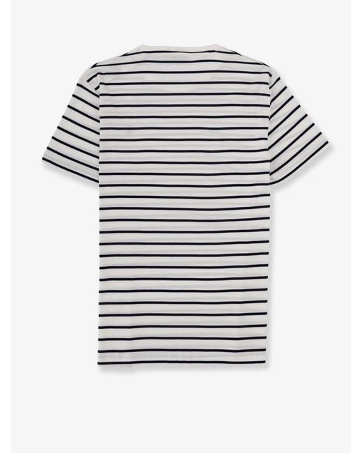 Polo Ralph Lauren Gray Cotton T-Shirt With Striped Pattern for men