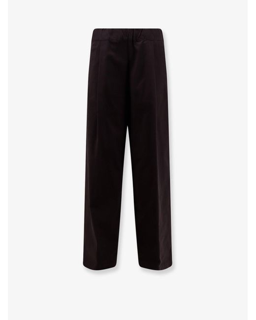 Semicouture Black Stretch Cotton Trousers