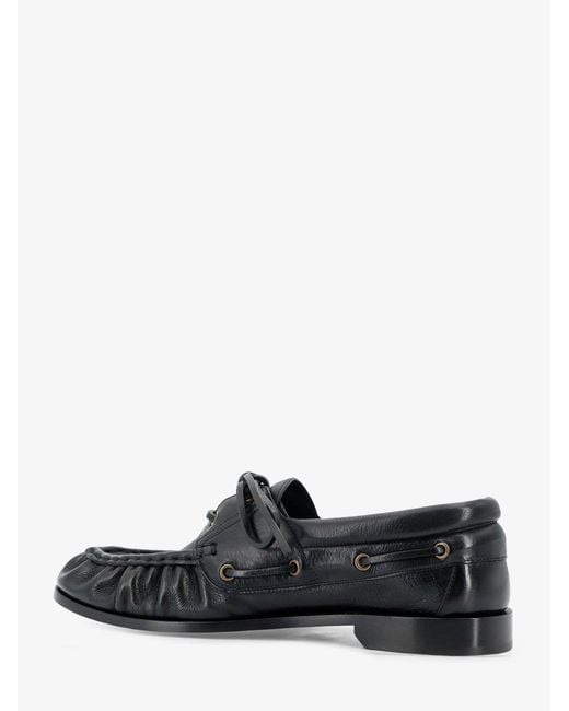 Saint Laurent White Le Loafer Bateau Leather Loafers for men