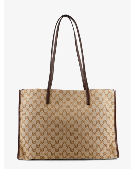 Gucci Natural Londra Gg Fabric Shoulder Bag