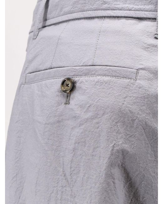 Lardini Gray Indro Cotton And Nylon Trousers for men