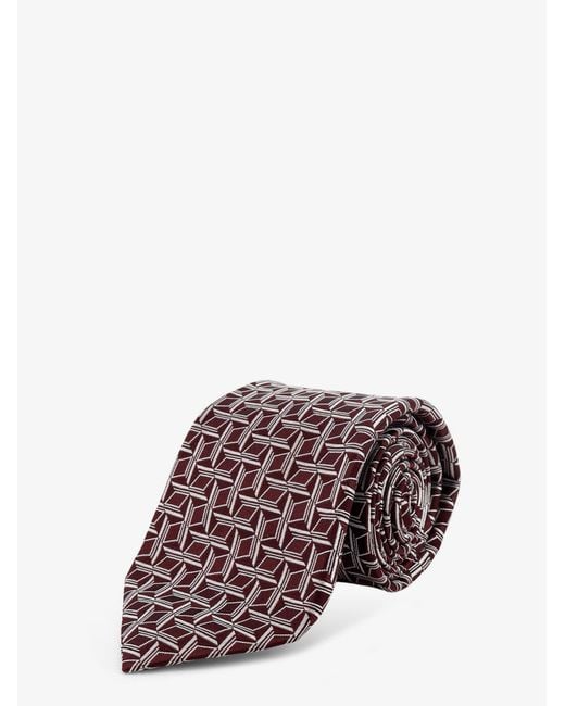Kiton Red Silk Tie for men