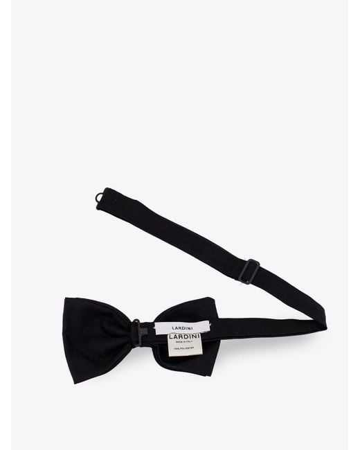 Lardini White Fabric Bow Tie for men